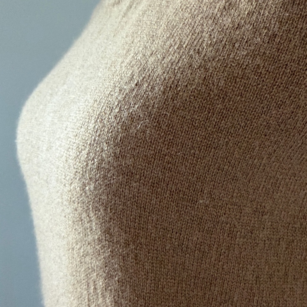 🐦🔥 MAISON 🐦🔥CASHMERE Women’s Pure Cashmere vest Camel size M - Picture 16 of 17